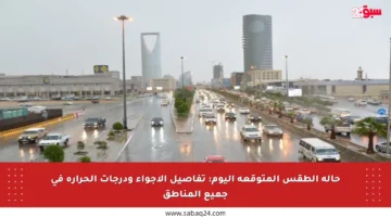 حالة الطقس المتوقعة اليوم: تفاصيل الأجواء ودرجات الحرارة في جميع المناطق